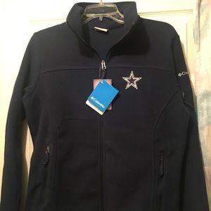Columbia Dallas Cowboys Navy Zip Up 